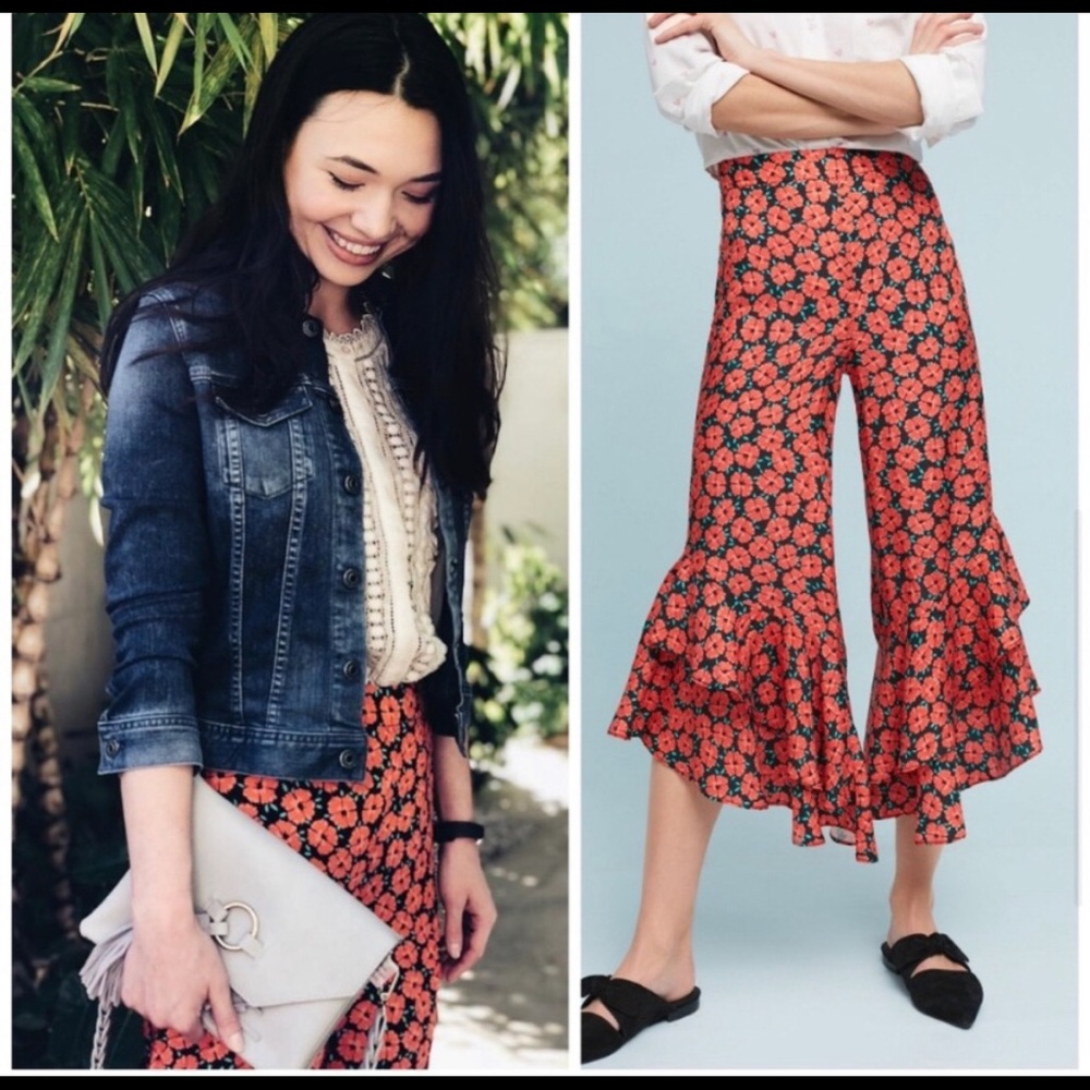 Anthropologie Ett TWA Floral Virginie Pants